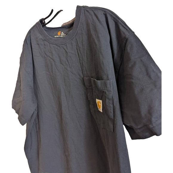 Carhartt 278-20 Men's Blue‎ Shirt Sleeve T-Shirt XL Workware Lightweight - Picture 3 of 5